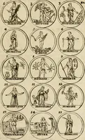 An illustration from Essay d'un dictionnaire contenant la connoissance du monde, des sciences universelles, et particulierement celle des medailles, des passions, des moeurs, des vertus et des vices, &c. : representé par des figures hyerogliphiques, expliquèes en prose & en vers (1700)