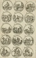 An illustration from Essay d'un dictionnaire contenant la connoissance du monde, des sciences universelles, et particulierement celle des medailles, des passions, des moeurs, des vertus et des vices, &c. ; representé par des figures hyerogliphiques, expliquées en prose & en vers (1700)