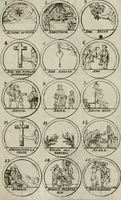 An illustration from Essay d'un dictionnaire contenant la connoissance du monde, des sciences universelles, et particulierement celle des medailles, des passions, des moeurs, des vertus et des vices, &c. ; representé par des figures hyerogliphiques, expliquées en prose & en vers (1700)