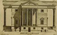 An illustration from An essay in defence of ancient architecture, or, A parallel of the ancient buildings with the modern : shewing the beauty and harmony of the former, and the irregularity of the latter ; with impartial reflections on the reasons of the abuses introduced by our present builders ; to which is annexed an inspectional table, universally useful ; illustrated with sixteen copper-plates (1728)
