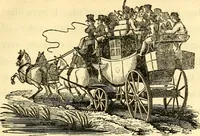 An illustration from An essay on the construction of wheel-carriages, as they affect both the roads and the horses : with suggestions relating to the principles on which tolls ought to be imposed, and a few remarks on the formation of roads (1820)