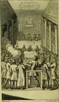 An illustration from An essay on the history and reality of apparitions. : Being an account of what they are, and what they are not; whence they come, and whence they come not. As also how we may distinguish between the apparitions of good and evil spirits and how we ought to behave to them. With a great variety of surprizing and diverting examples, never publish'd before (1727)