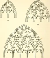 An illustration from An essay on the origin and development of window tracery in England; with nearly four hundred illustrations (1851)