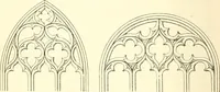 An illustration from An essay on the origin and development of window tracery in England; with nearly four hundred illustrations (1851)