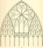 An illustration from An essay on the origin and development of window tracery in England; with nearly four hundred illustrations (1851)