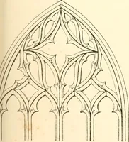 An illustration from An essay on the origin and development of window tracery in England; with nearly four hundred illustrations (1851)