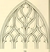 An illustration from An essay on the origin and development of window tracery in England; with nearly four hundred illustrations (1851)