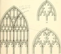 An illustration from An essay on the origin and development of window tracery in England; with nearly four hundred illustrations (1851)