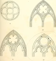 An illustration from An essay on the origin and development of window tracery in England; with nearly four hundred illustrations (1851)
