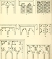 An illustration from An essay on the origin and development of window tracery in England; with nearly four hundred illustrations (1851)