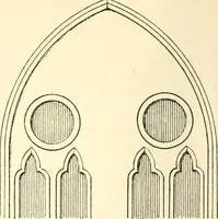 An illustration from An essay on the origin and development of window tracery in England; with nearly four hundred illustrations (1851)