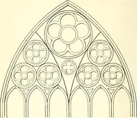 An illustration from An essay on the origin and development of window tracery in England; with nearly four hundred illustrations (1851)