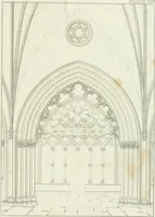 An illustration from Essay on the origin, history, and principles, of Gothic architecture (1813)