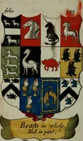 An illustration from An essay to heraldry in two parts. The first containing ... the body of heraldry: the second, honour civil and military; being a treatise of the nobility and gentry of England ... The whole illustrated with variety of ... sculptures .. (1684)