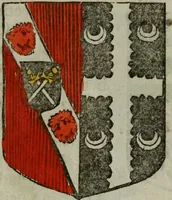 An illustration from An essay to heraldry in two parts. The first containing ... the body of heraldry: the second, honour civil and military; being a treatise of the nobility and gentry of England ... The whole illustrated with variety of ... sculptures .. (1684)
