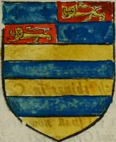 An illustration from An essay to heraldry in two parts. The first containing ... the body of heraldry: the second, honour civil and military; being a treatise of the nobility and gentry of England ... The whole illustrated with variety of ... sculptures .. (1684)