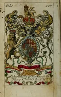 An illustration from An essay to heraldry in two parts. The first containing ... the body of heraldry: the second, honour civil and military; being a treatise of the nobility and gentry of England ... The whole illustrated with variety of ... sculptures .. (1684)