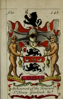 An illustration from An essay to heraldry in two parts. The first containing ... the body of heraldry: the second, honour civil and military; being a treatise of the nobility and gentry of England ... The whole illustrated with variety of ... sculptures .. (1684)