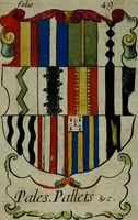 An illustration from An essay to heraldry in two parts. The first containing ... the body of heraldry: the second, honour civil and military; being a treatise of the nobility and gentry of England ... The whole illustrated with variety of ... sculptures .. (1684)