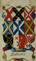An illustration from An essay to heraldry in two parts. The first containing ... the body of heraldry: the second, honour civil and military; being a treatise of the nobility and gentry of England ... The whole illustrated with variety of ... sculptures .. (1684)