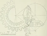 An illustration from The essentials of gearing; a text book for students and for self-instruction, containing numerous problems and practical formulas (1911)