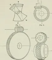 An illustration from The essentials of gearing; a text book for students and for self-instruction, containing numerous problems and practical formulas (1911)