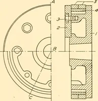 An illustration from Essentials of drafting; a text and problem book for apprentice, trade and evening technical schools (1918)