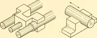 An illustration from Essentials of drafting; a text and problem book for apprentice, trade and evening technical schools (1918)