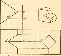 An illustration from Essentials of drafting; a text and problem book for apprentice, trade and evening technical schools (1918)