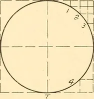 An illustration from Essentials of drafting; a text and problem book for apprentice, trade and evening technical schools (1918)