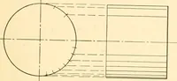 An illustration from Essentials of drafting; a text and problem book for apprentice, trade and evening technical schools (1918)
