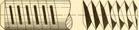 An illustration from Essentials of drafting; a text and problem book for apprentice, trade and evening technical schools (1918)