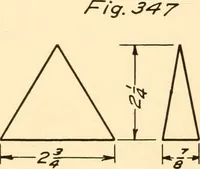 An illustration from Essentials of drafting; a text and problem book for apprentice, trade and evening technical schools (1918)