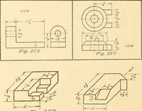 An illustration from Essentials of drafting; a text and problem book for apprentice, trade and evening technical schools (1918)