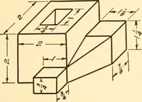 An illustration from Essentials of drafting; a text and problem book for apprentice, trade and evening technical schools (1918)