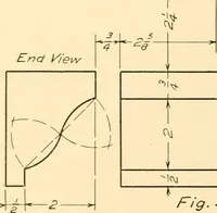 An illustration from Essentials of drafting; a text and problem book for apprentice, trade and evening technical schools (1918)