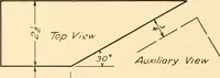 An illustration from Essentials of drafting; a text and problem book for apprentice, trade and evening technical schools (1918)