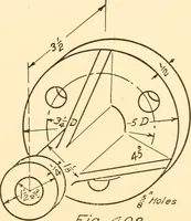 An illustration from Essentials of drafting; a text and problem book for apprentice, trade and evening technical schools (1918)