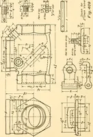 An illustration from Essentials of drafting; a text and problem book for apprentice, trade and evening technical schools (1918)