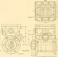 An illustration from Essentials of drafting; a text and problem book for apprentice, trade and evening technical schools (1918)