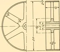 An illustration from Essentials of drafting; a text and problem book for apprentice, trade and evening technical schools (1918)