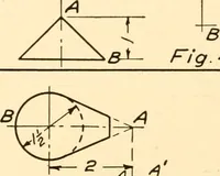 An illustration from Essentials of drafting; a text and problem book for apprentice, trade and evening technical schools (1918)