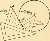 An illustration from Essentials of drafting; a text and problem book for apprentice, trade and evening technical schools (1918)