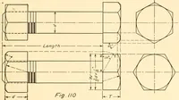 An illustration from Essentials of drafting; a text and problem book for apprentice, trade and evening technical schools (1918)