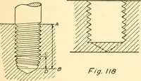 An illustration from Essentials of drafting; a text and problem book for apprentice, trade and evening technical schools (1918)