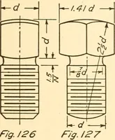 An illustration from Essentials of drafting; a text and problem book for apprentice, trade and evening technical schools (1918)