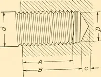 An illustration from Essentials of drafting; a text and problem book for apprentice, trade and evening technical schools (1918)