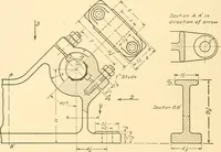 An illustration from Essentials of drafting; a text and problem book for apprentice, trade and evening technical schools (1918)