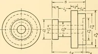 An illustration from Essentials of drafting; a text and problem book for apprentice, trade and evening technical schools (1918)