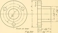 An illustration from Essentials of drafting; a text and problem book for apprentice, trade and evening technical schools (1918)